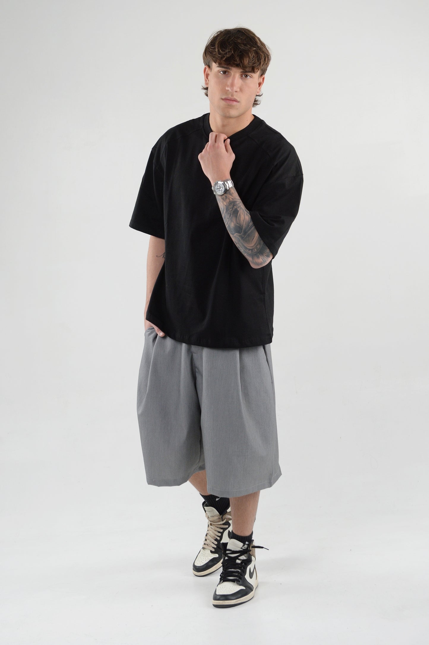 PANTALONCINO OVER GREY