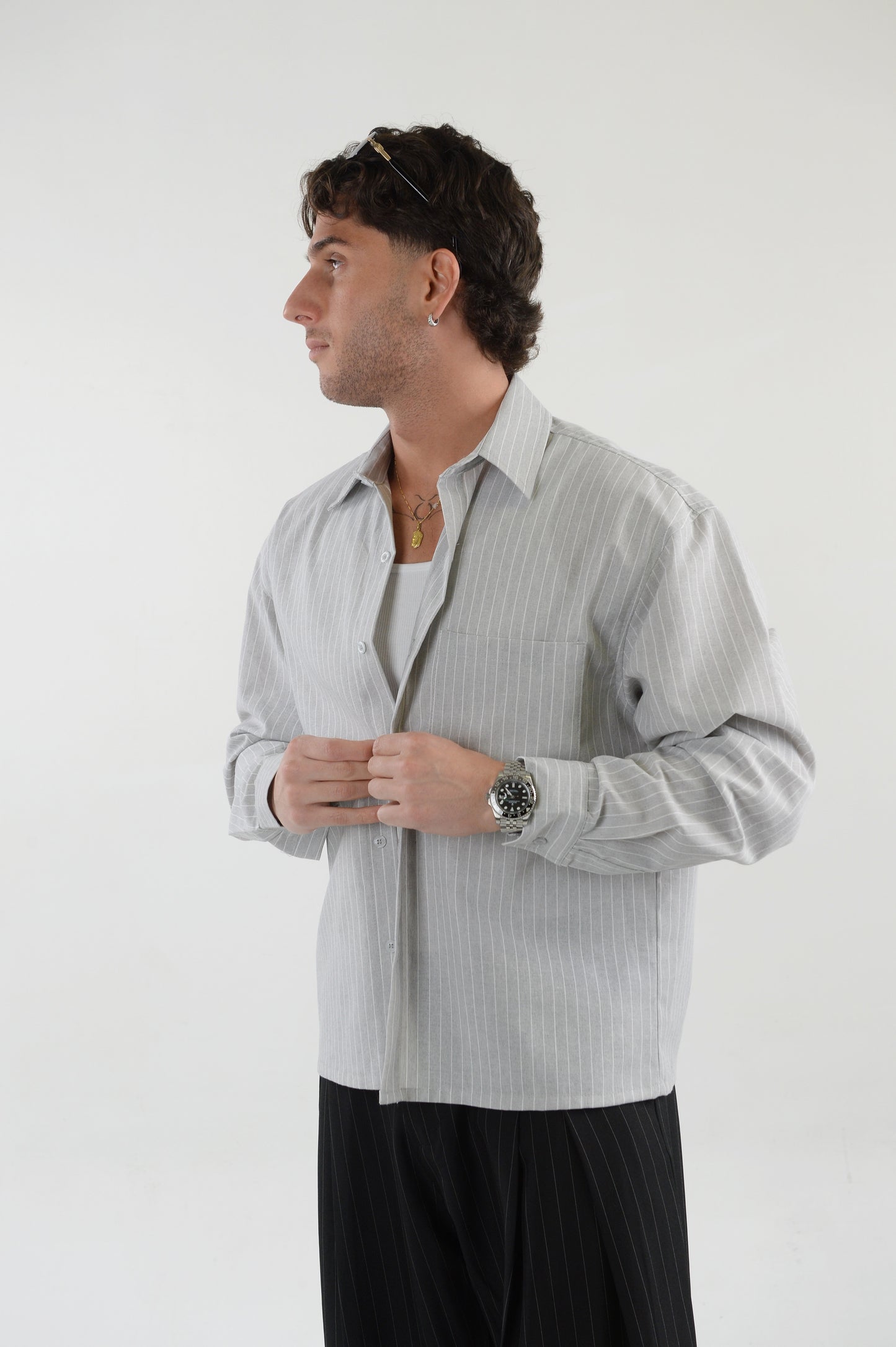 camicia Satyrus grey chiaro