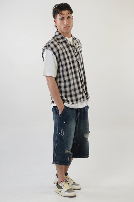 CAMICIA STREET SMANICATA BLACK