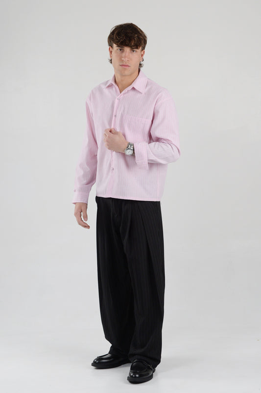 CAMICIA SATYRUS CROP ROSA