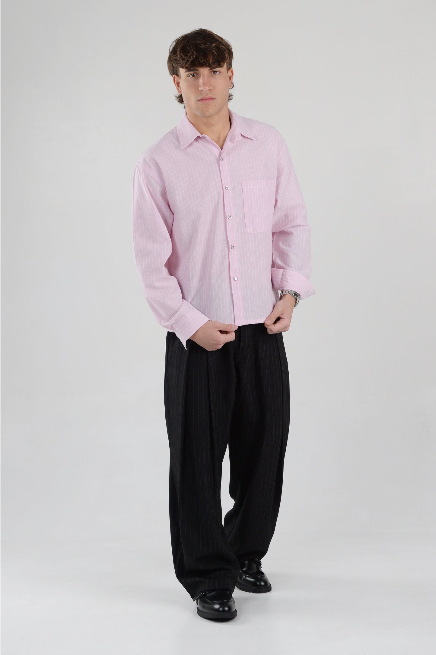 CAMICIA SATYRUS CROP ROSA