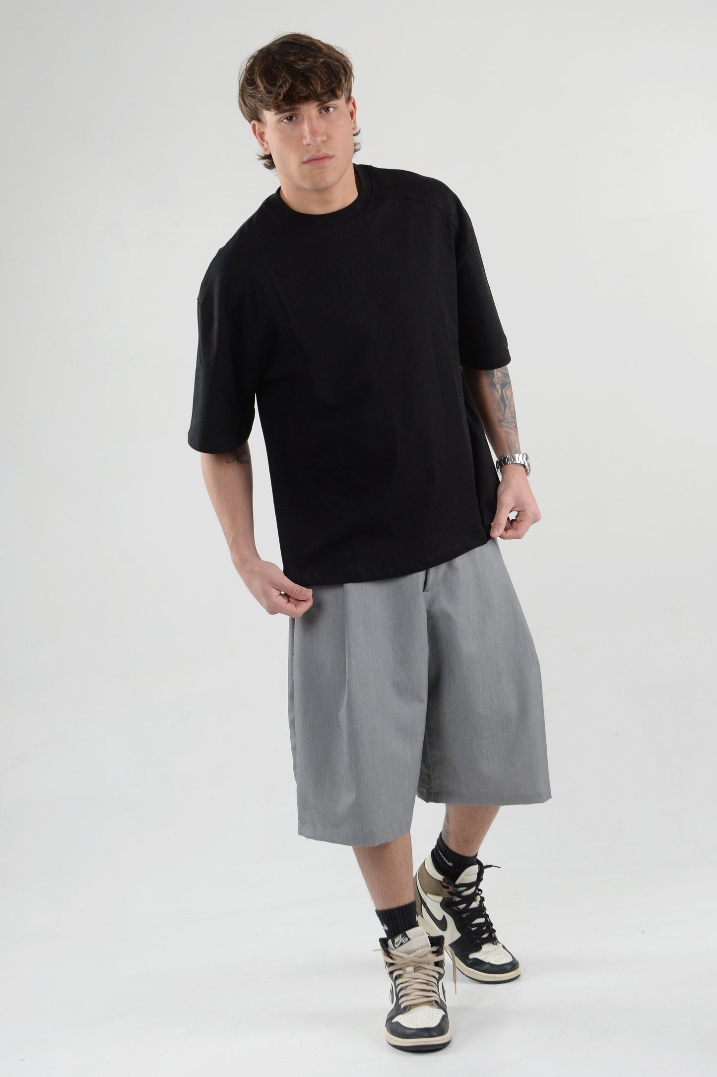PANTALONCINO OVER GREY