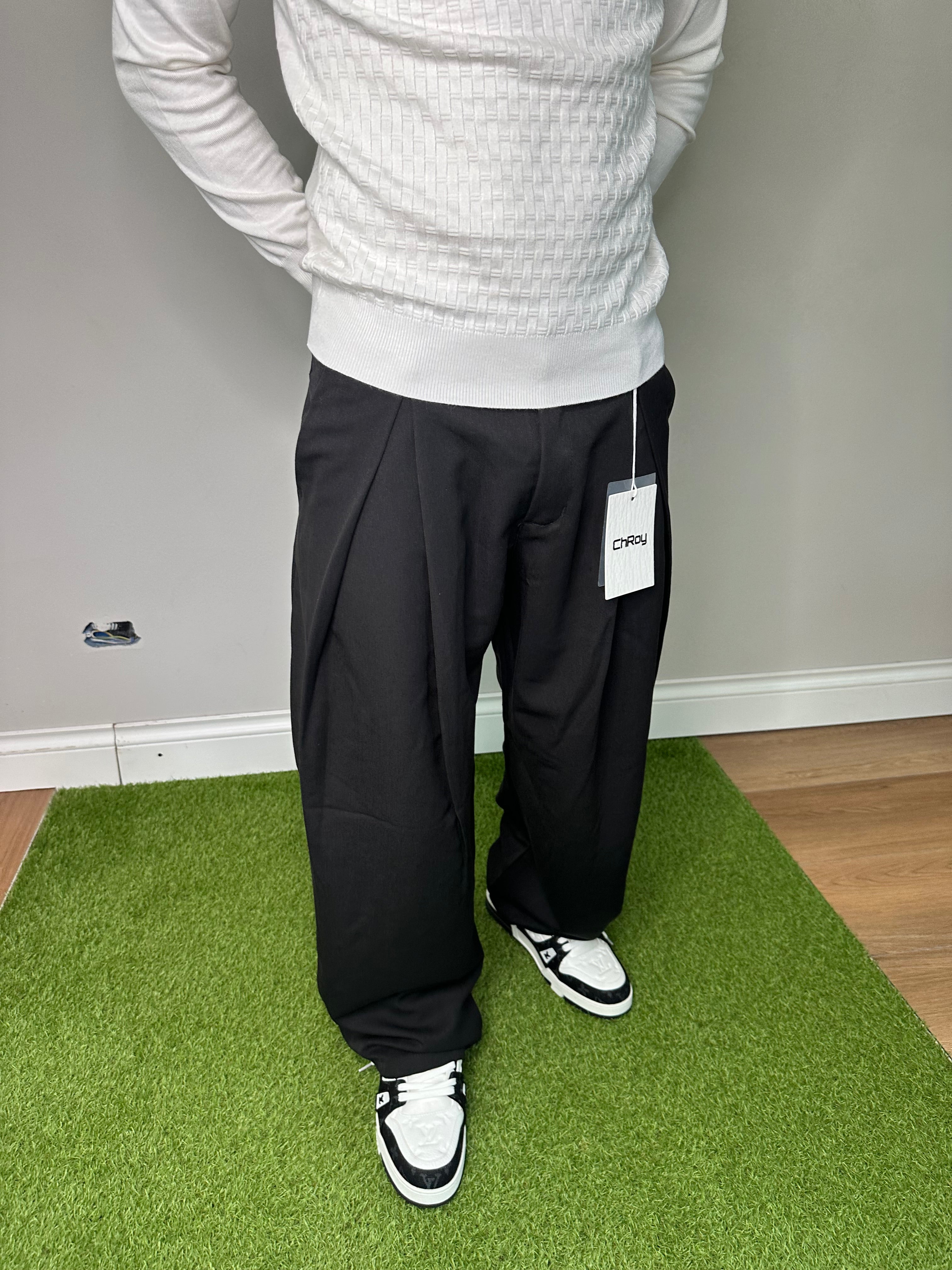 PANTALONI BAGGY CON PENCE