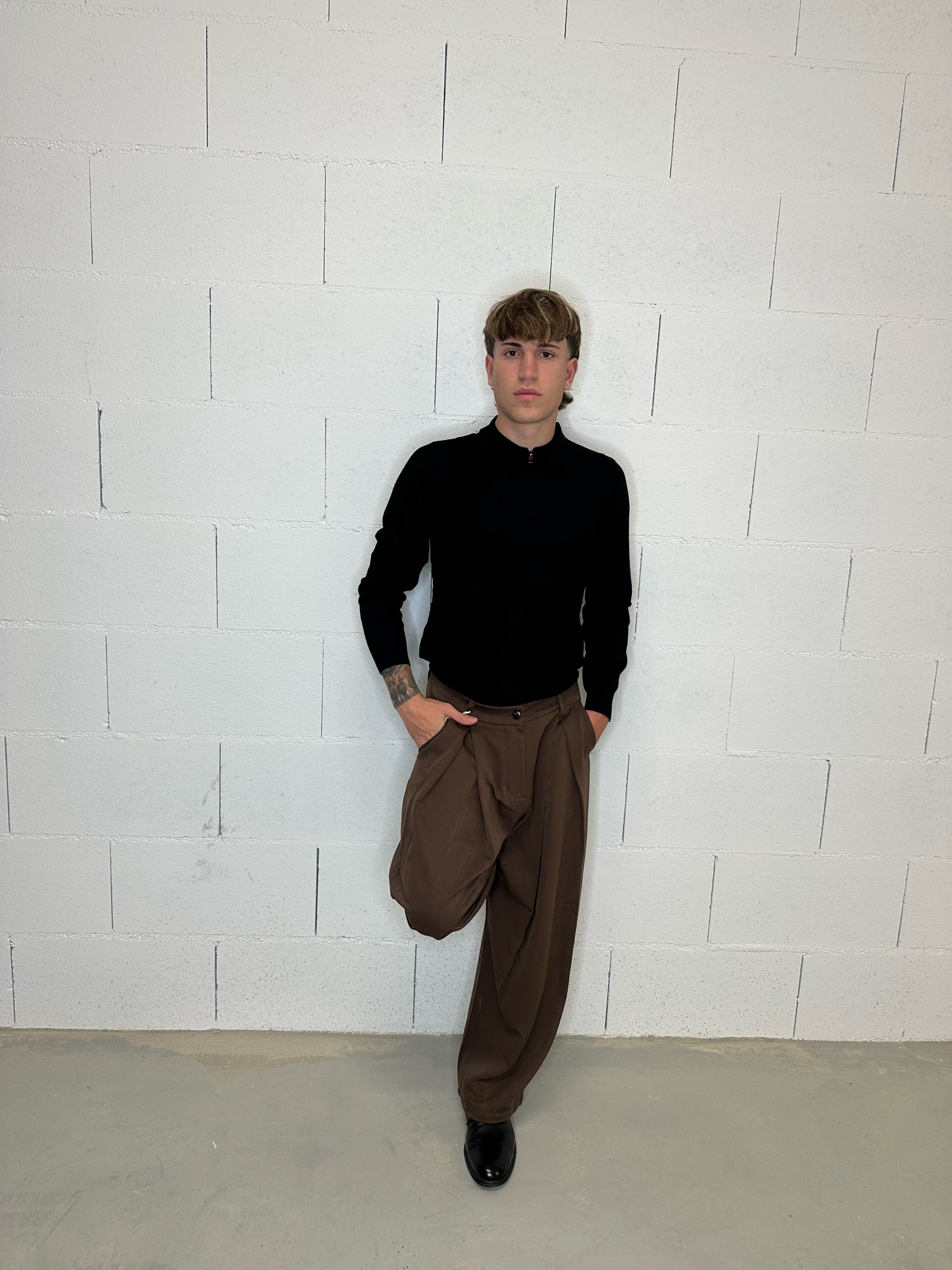 PANTALONI BAGGY CON PENCE