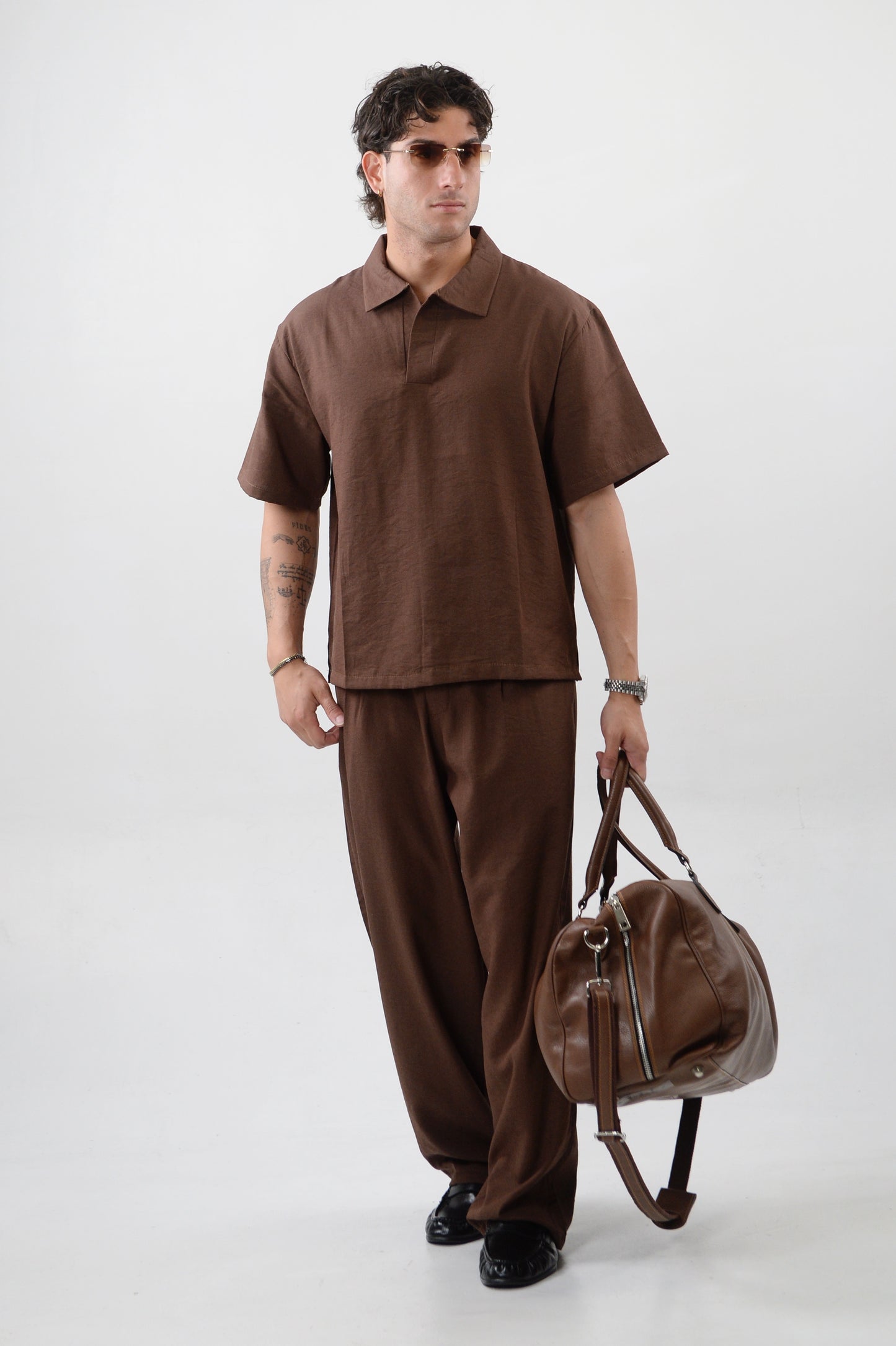 PANTALONE MYK MARRONE