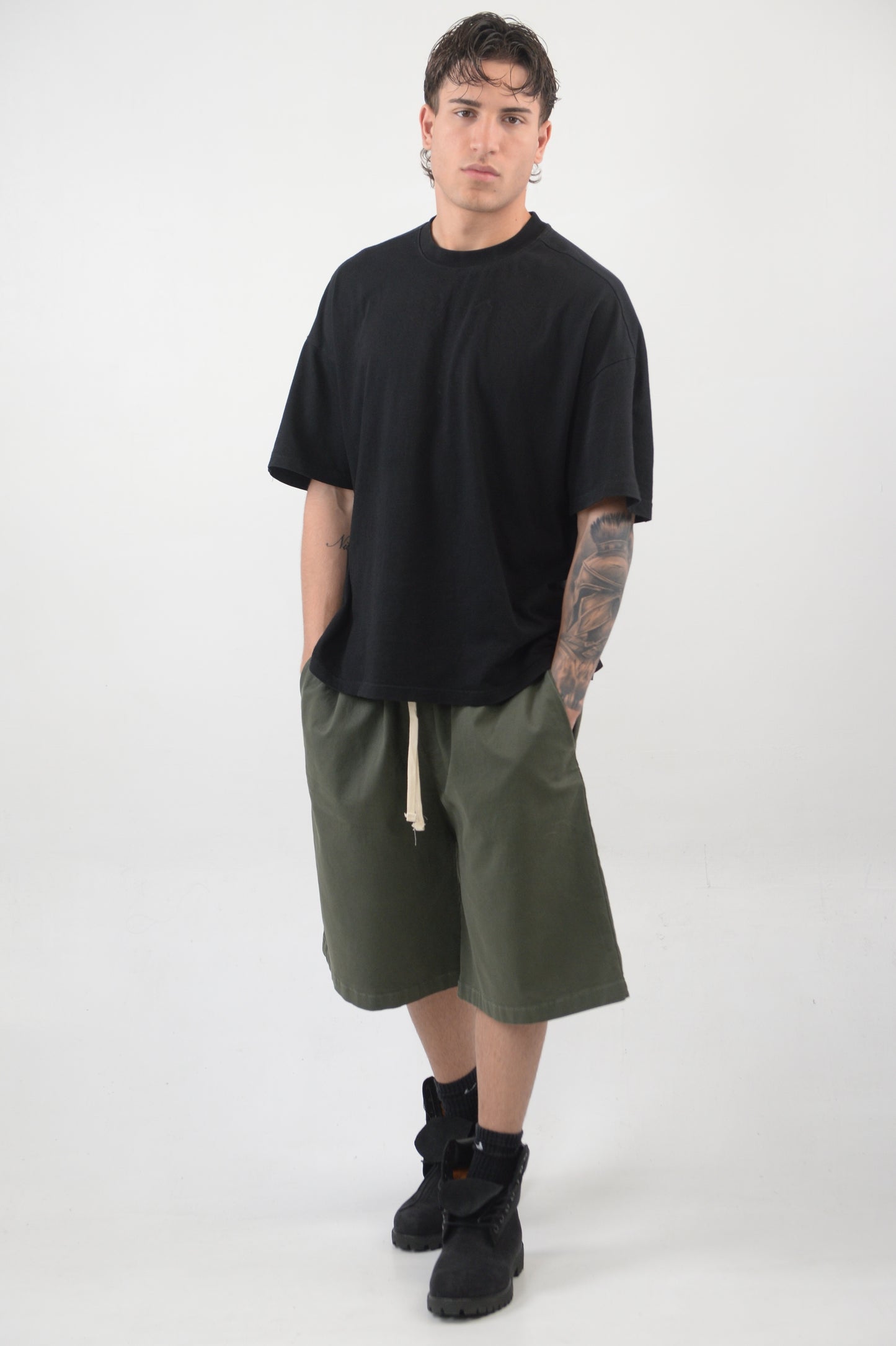 PANTALONCINO OVER GREEN