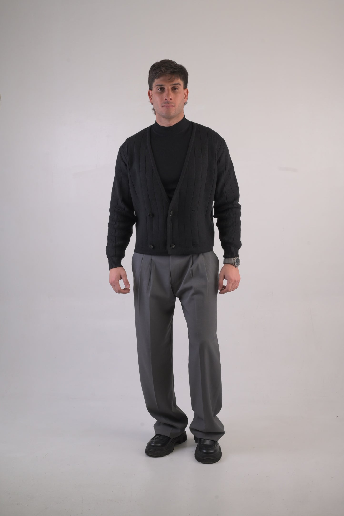 cardigan doppio petto cropped