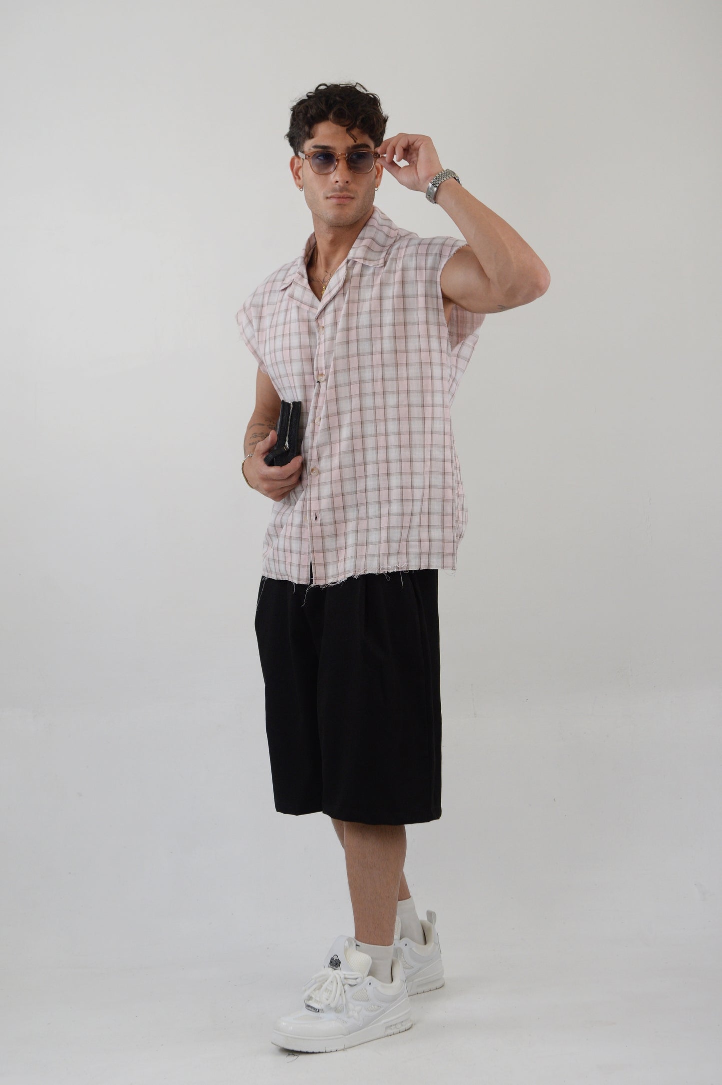 CAMICIA STREET SMANICATA ROSA