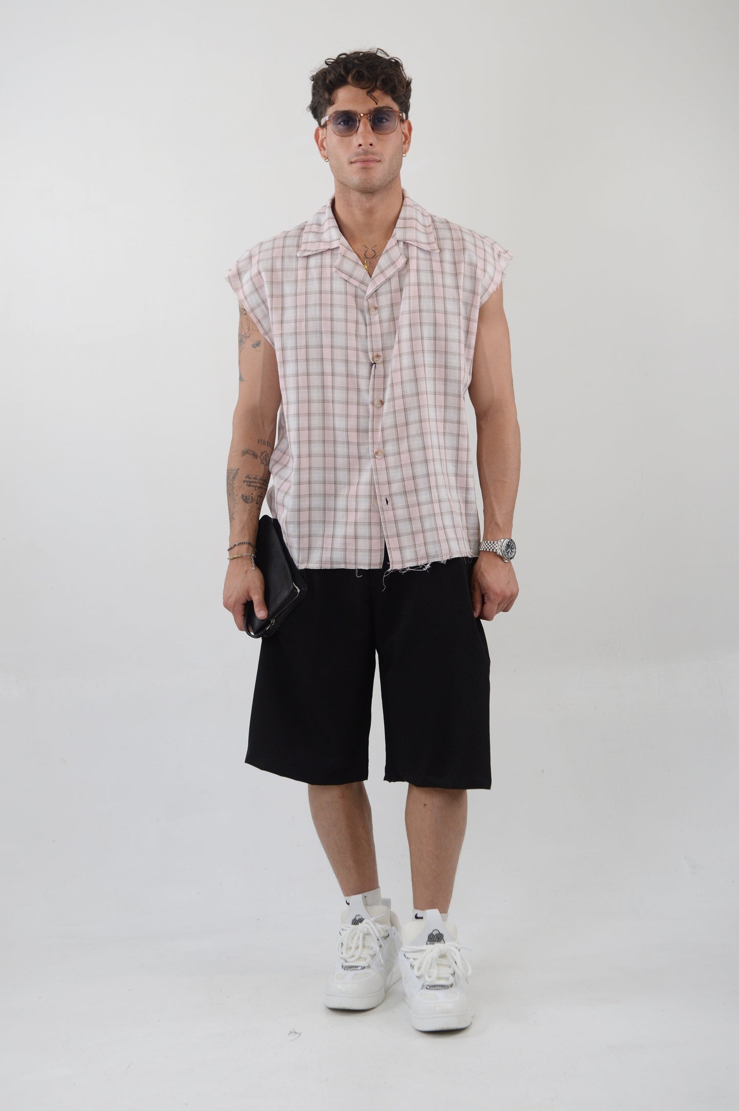 CAMICIA STREET SMANICATA ROSA