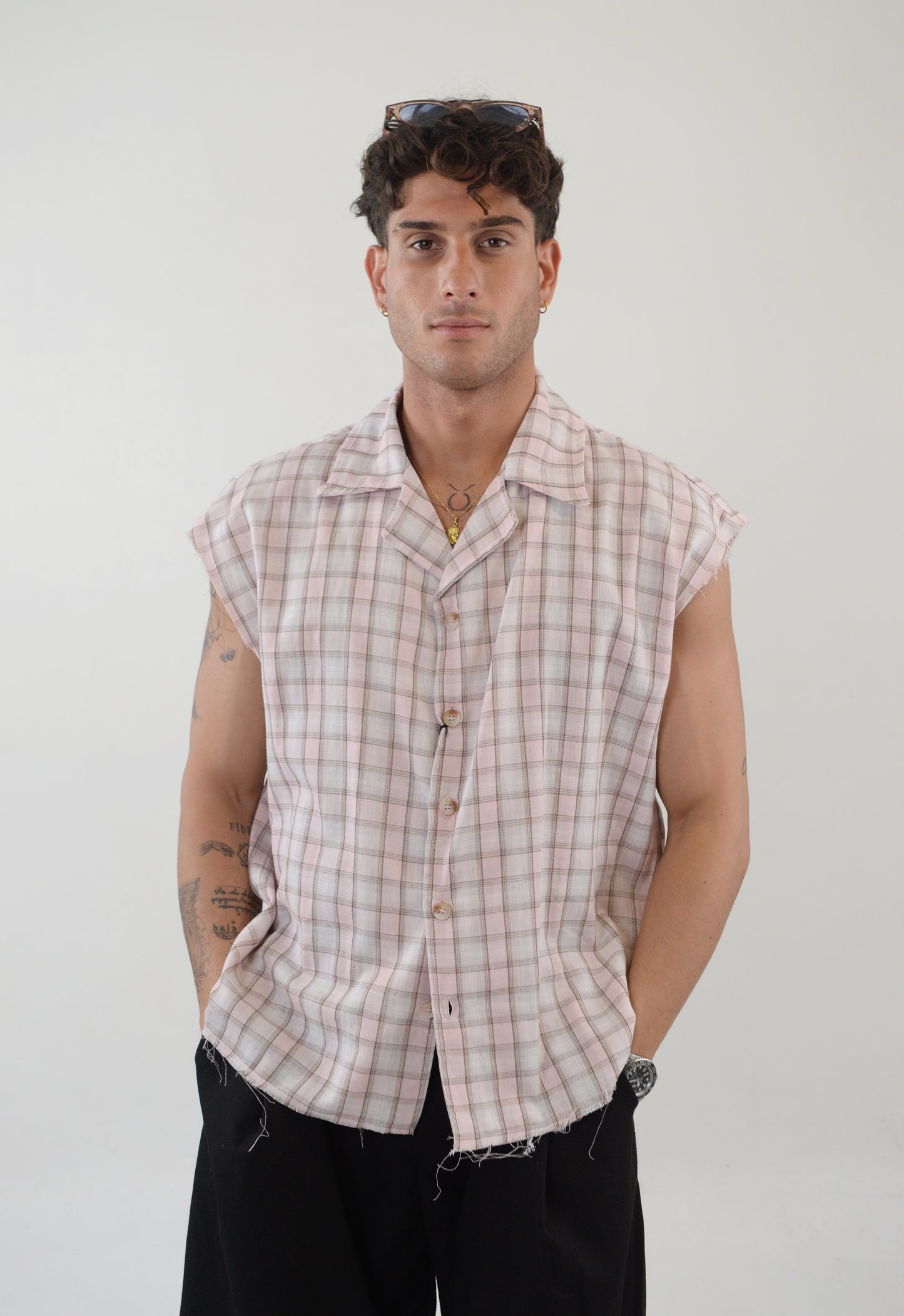 CAMICIA STREET SMANICATA ROSA