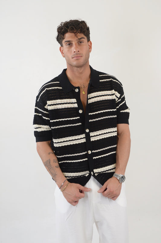 CARDIGAN TROPICANA BLACK