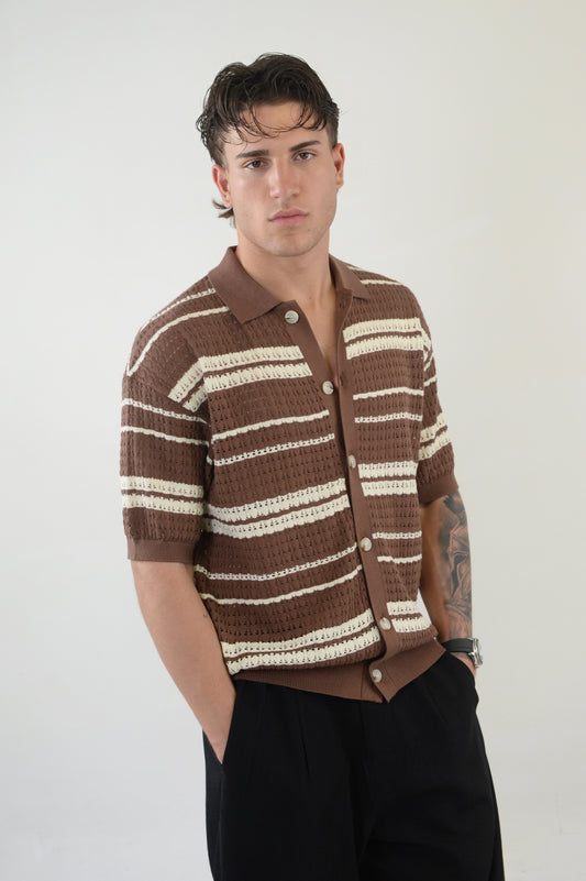 CARDIGAN TROPICANA BROWN
