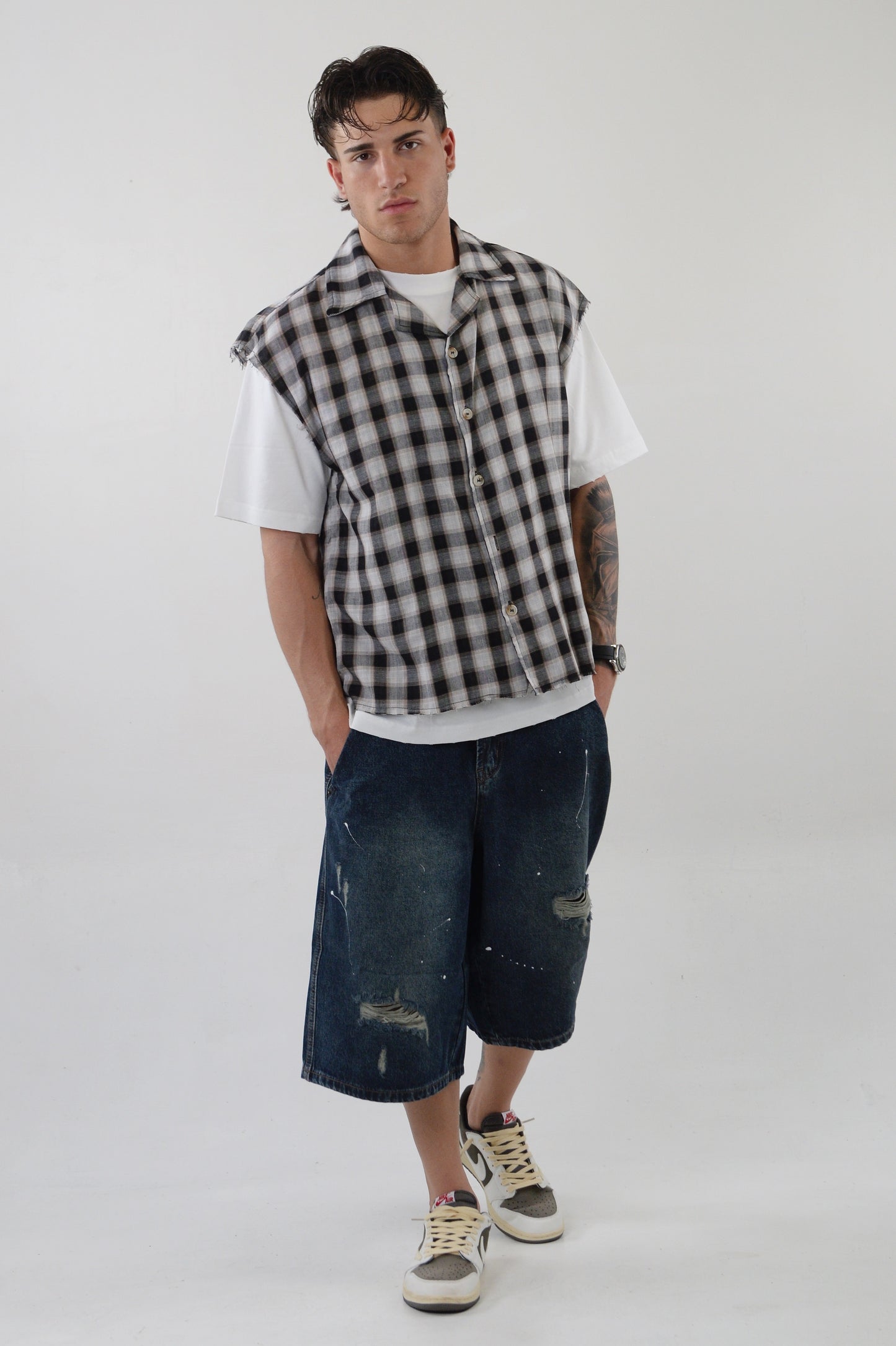 CAMICIA STREET SMANICATA BLACK