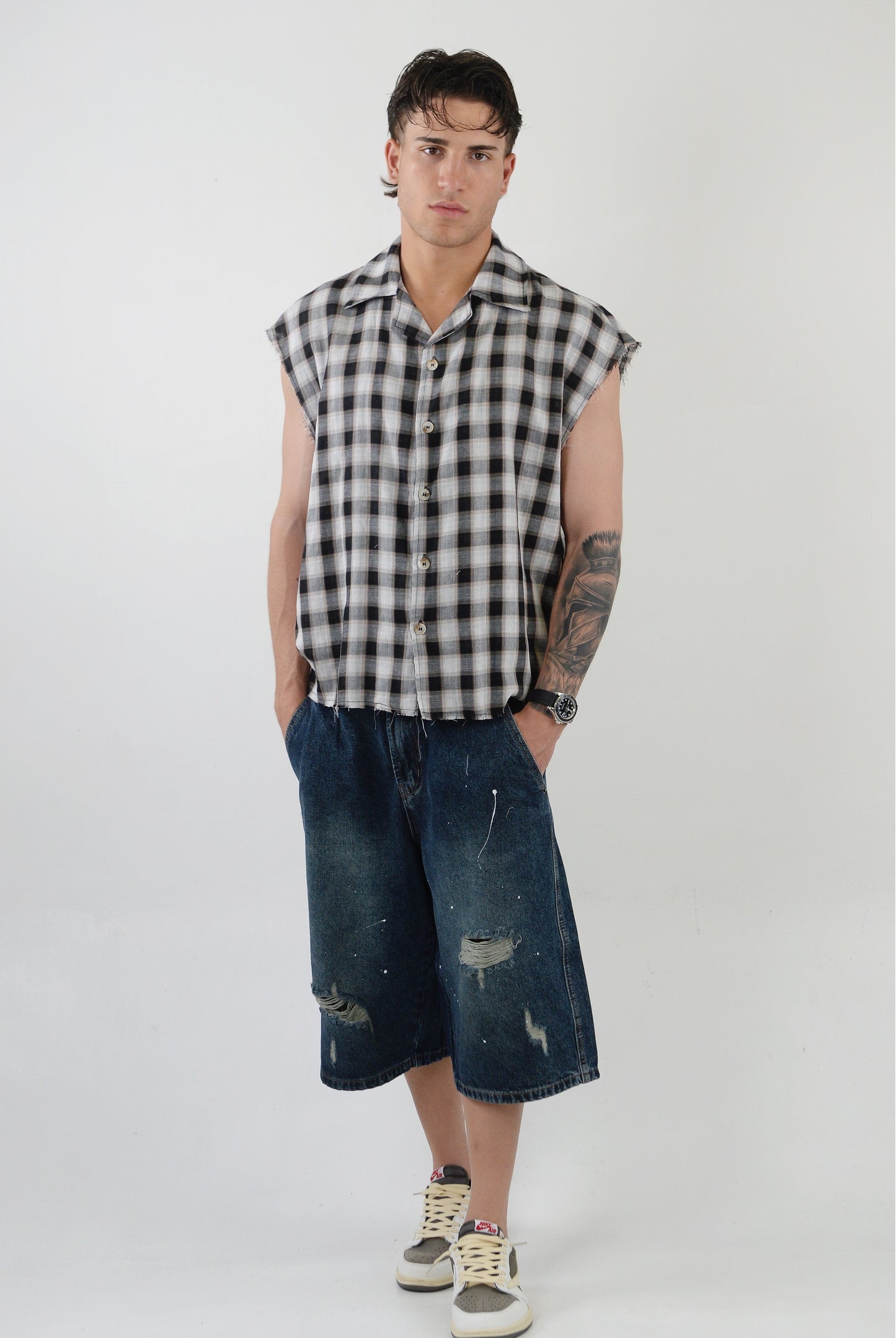 CAMICIA STREET SMANICATA BLACK