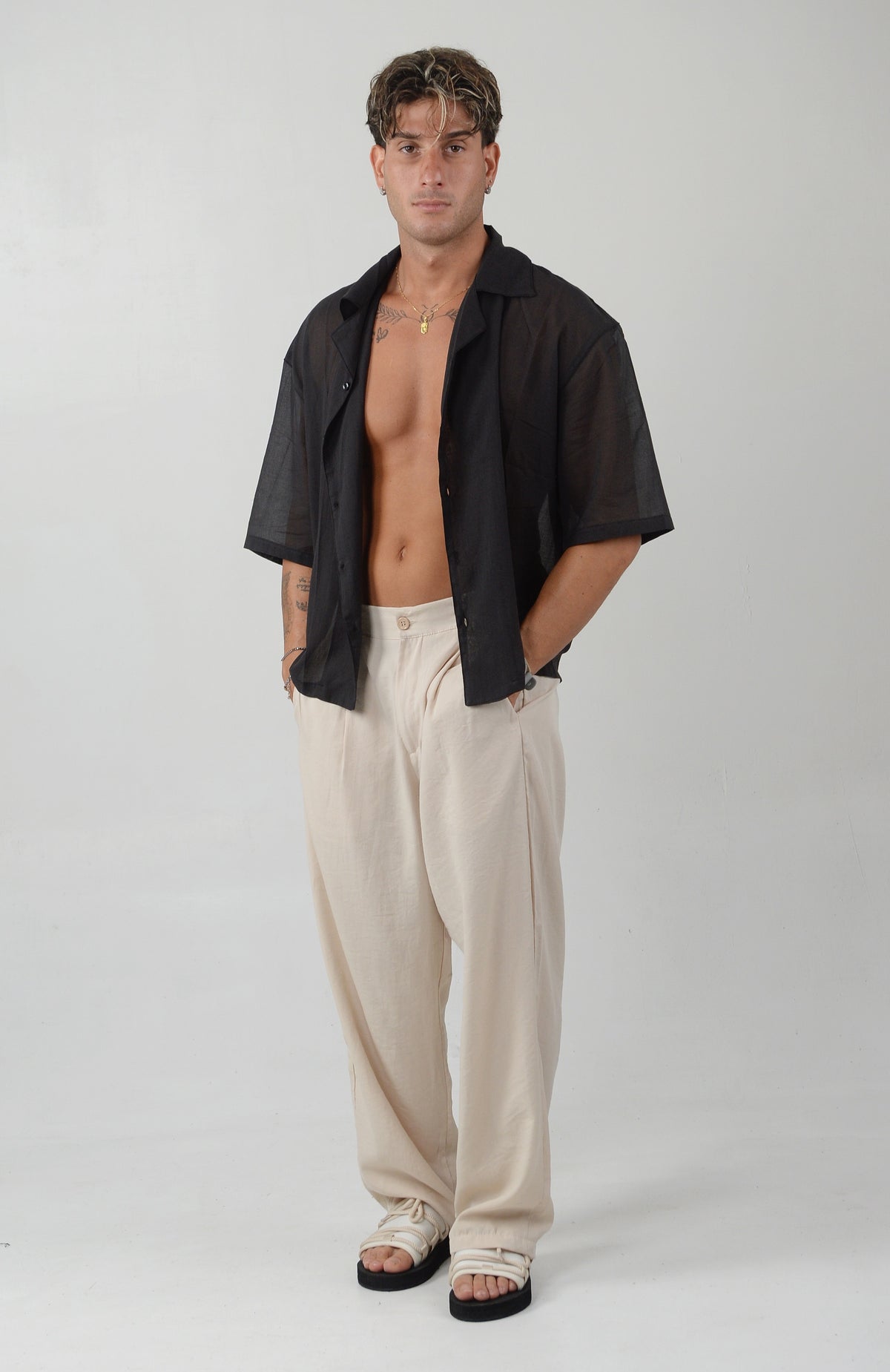 CAMICIA SANT'ANNA BLACK