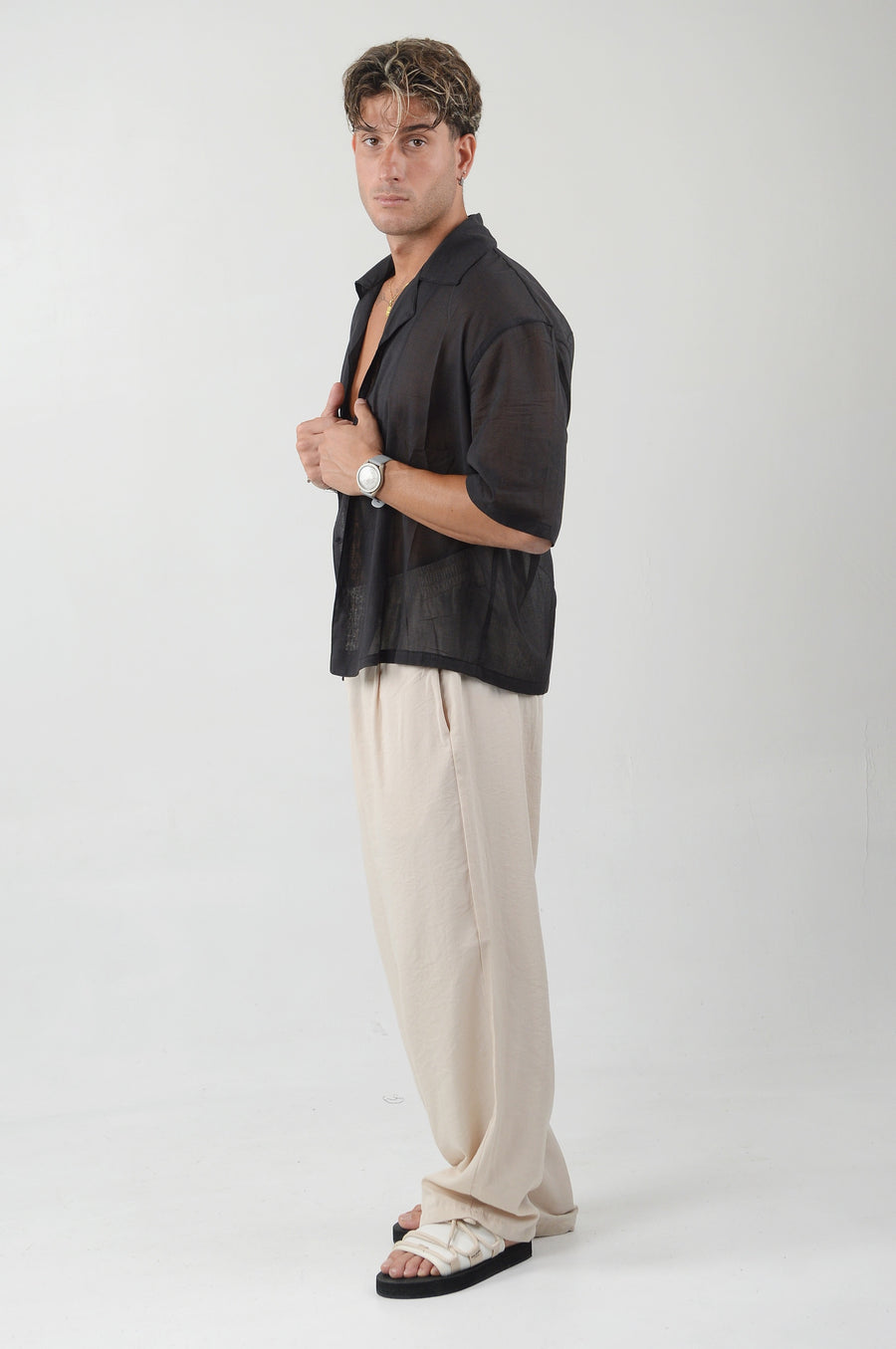 CAMICIA SANT'ANNA BLACK