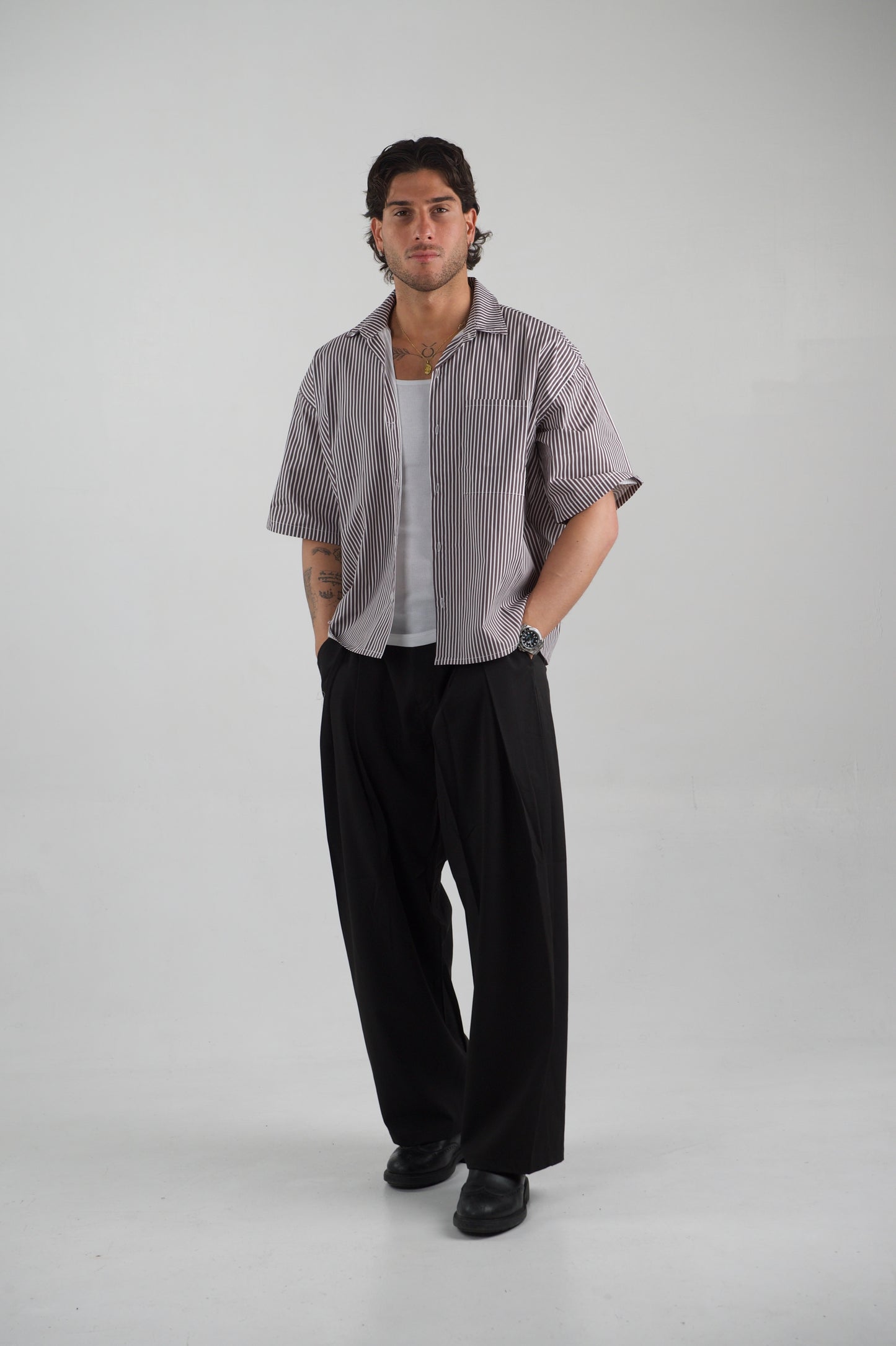 camicia Ibiza marrone