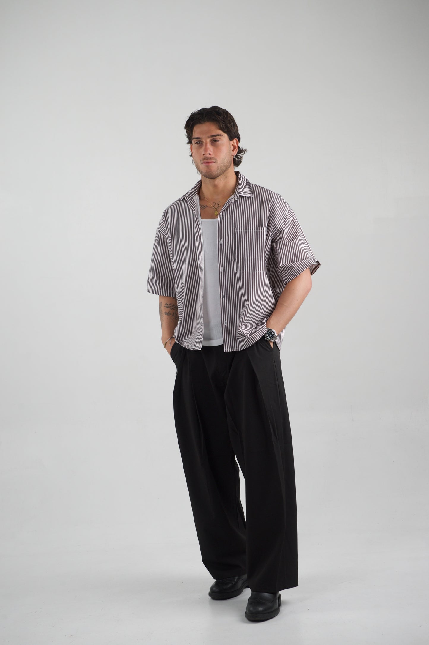 camicia Ibiza marrone