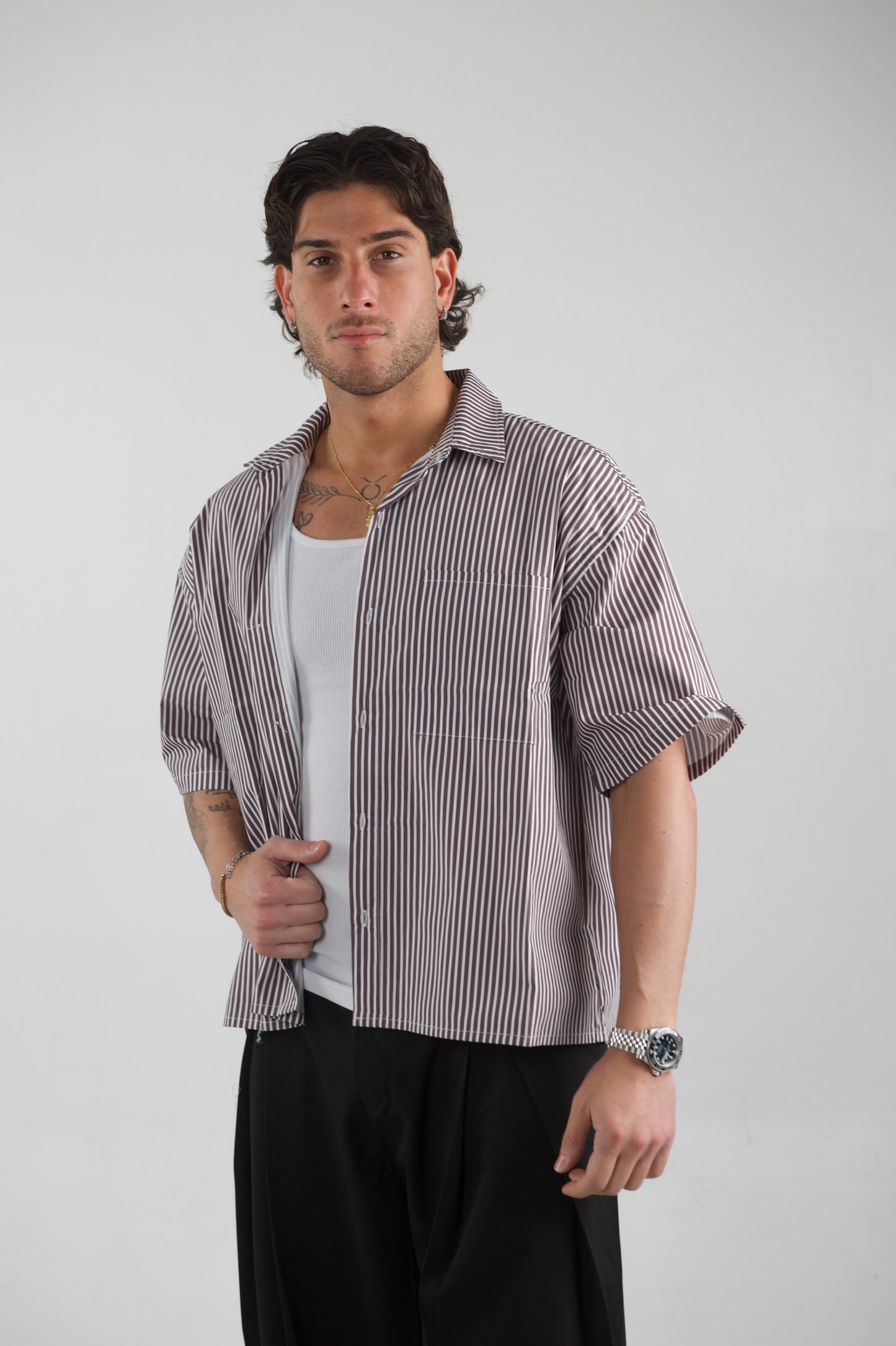 camicia Ibiza marrone