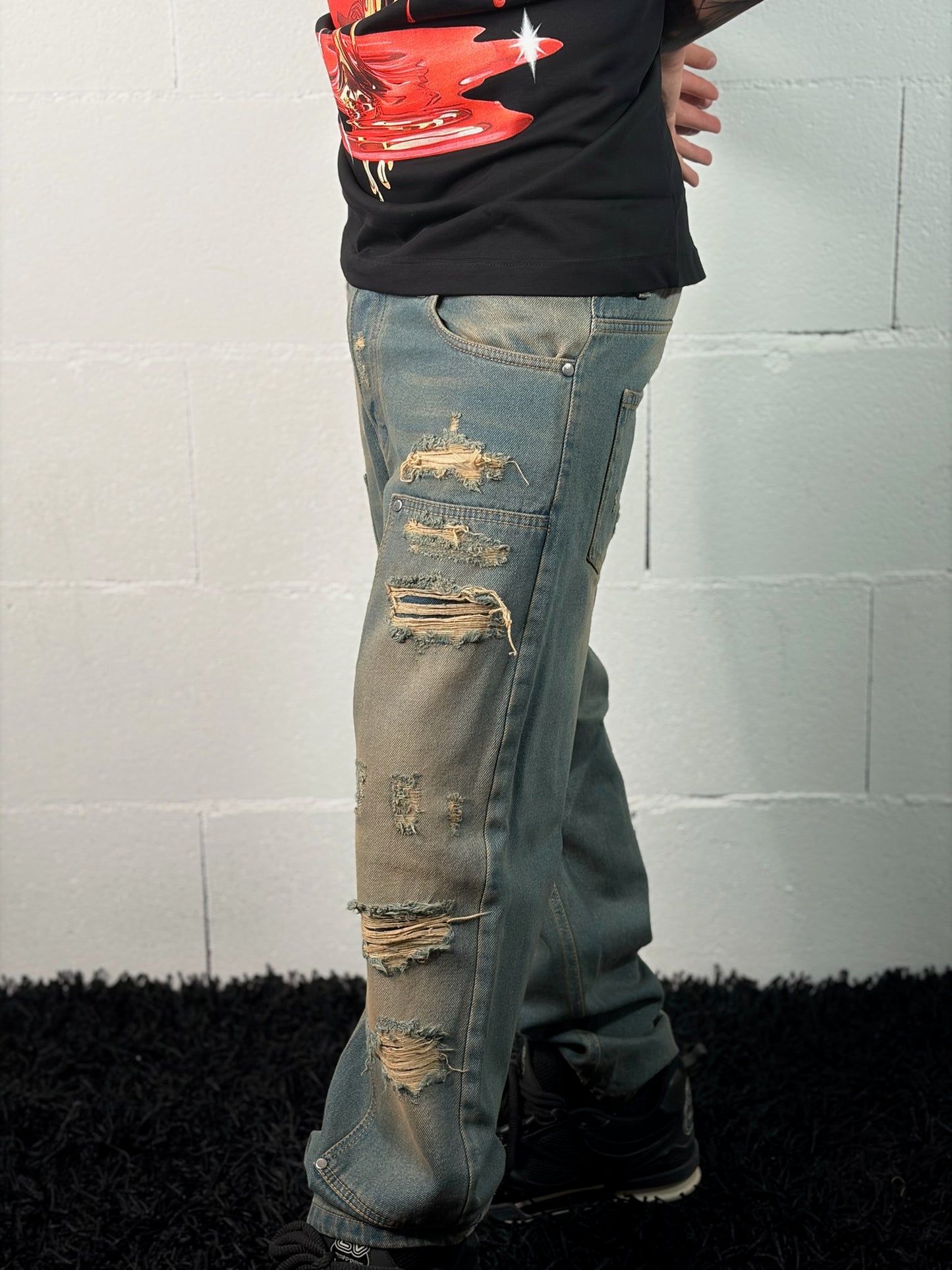 Jeans Cargo Destroyed