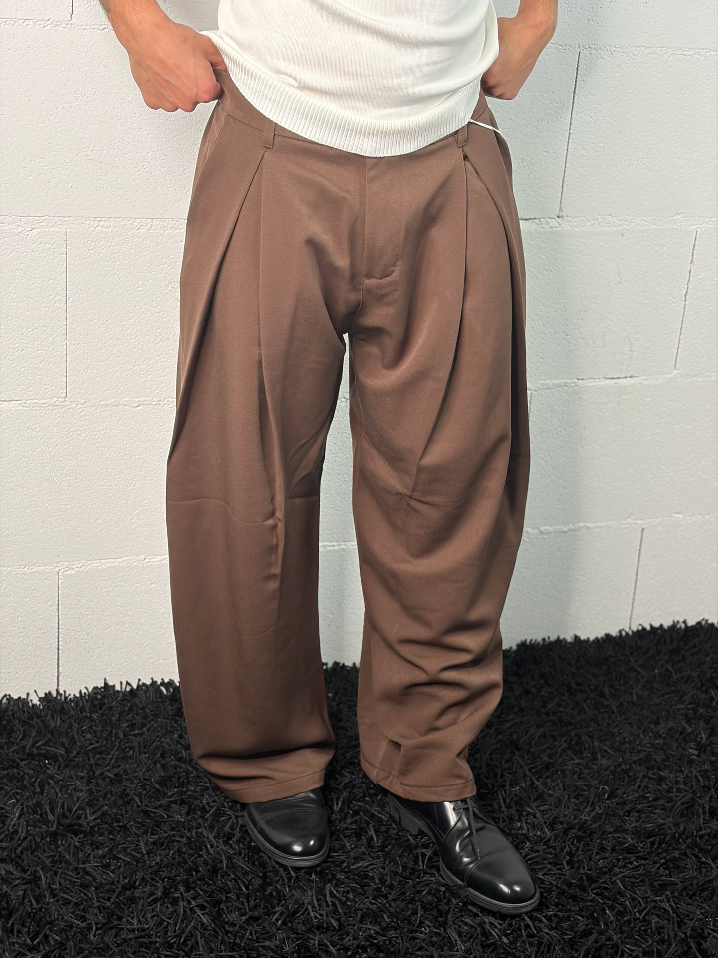 Pantalone Baggy con pence