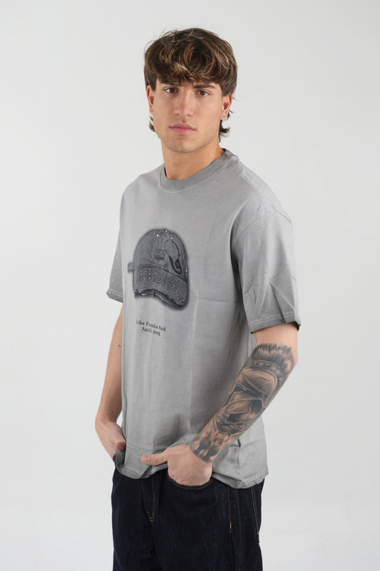 T-SHIRT GREY CHIARO