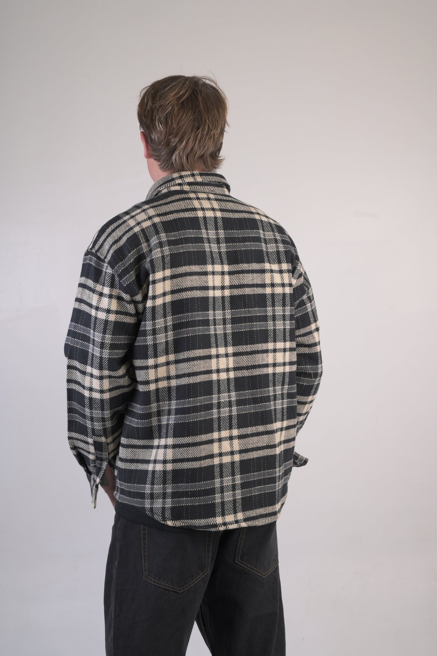 camicia oversize nera