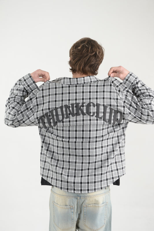 camicia oversize grey