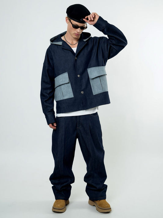 completo in denim jeans blue black circus