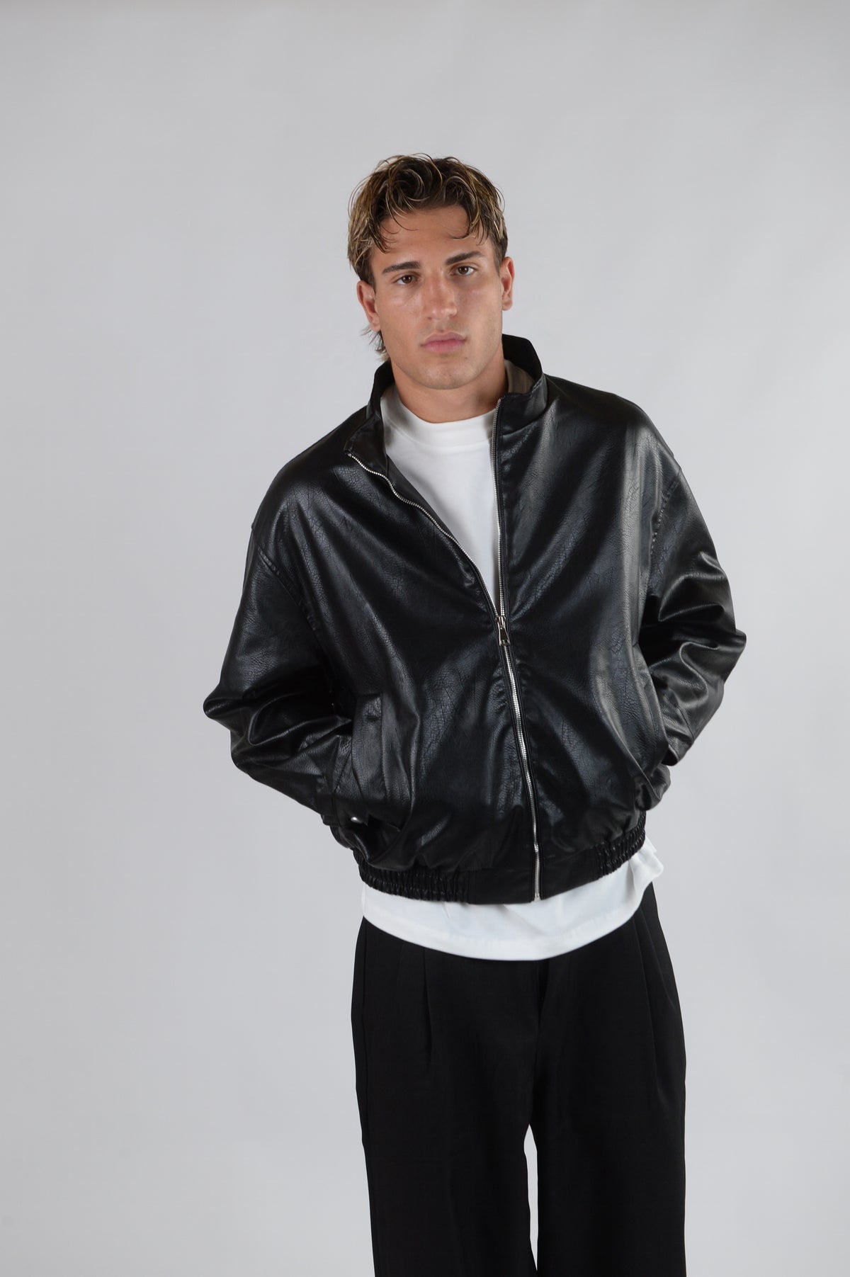 GIACCA IN PELLE BLACK