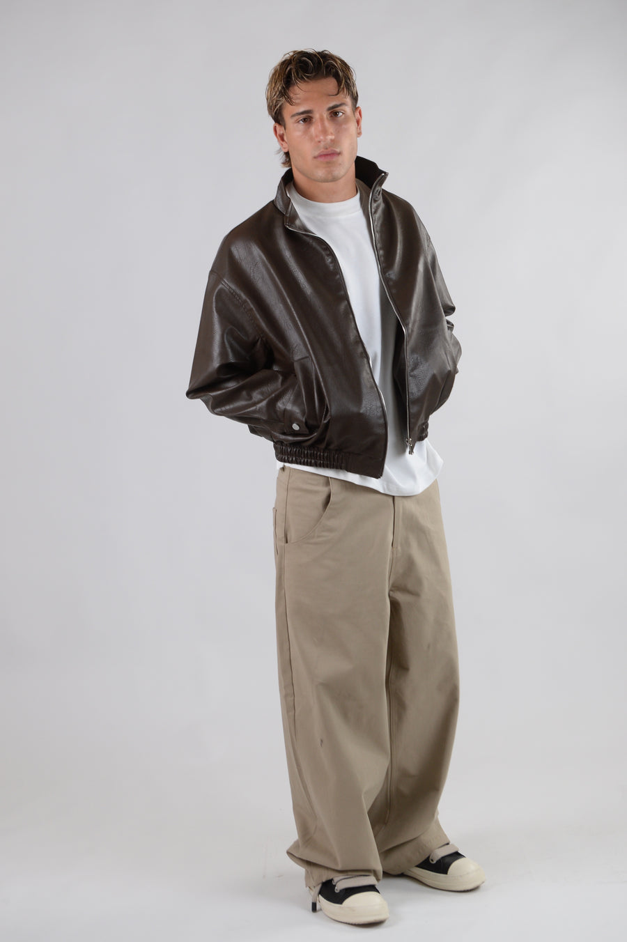 GIACCA IN PELLE BROWN