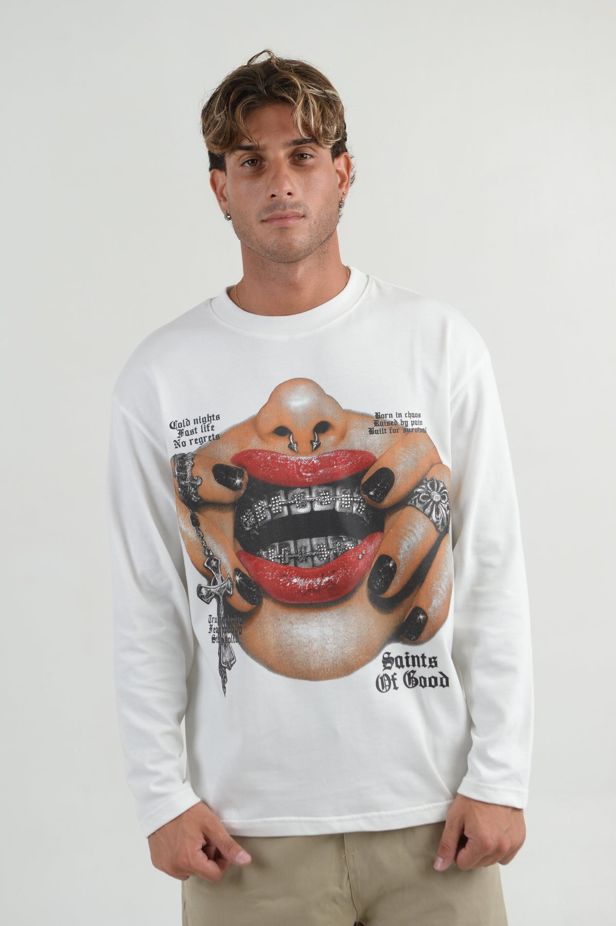 LONGSLEEVE SAINTS OF GOOD WHITE